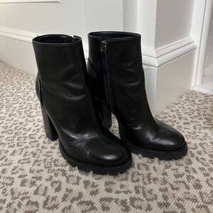 SCHUTZ - Black Bootie Heels